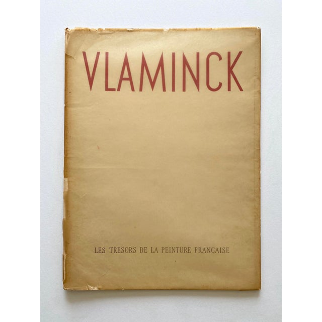 Cerulean Maurice De Vlaminck Vintage 1949 First Edition Fauvism Fine Art Lithograph Print " Les Barques " 1905 For Sale - Image 8 of 11