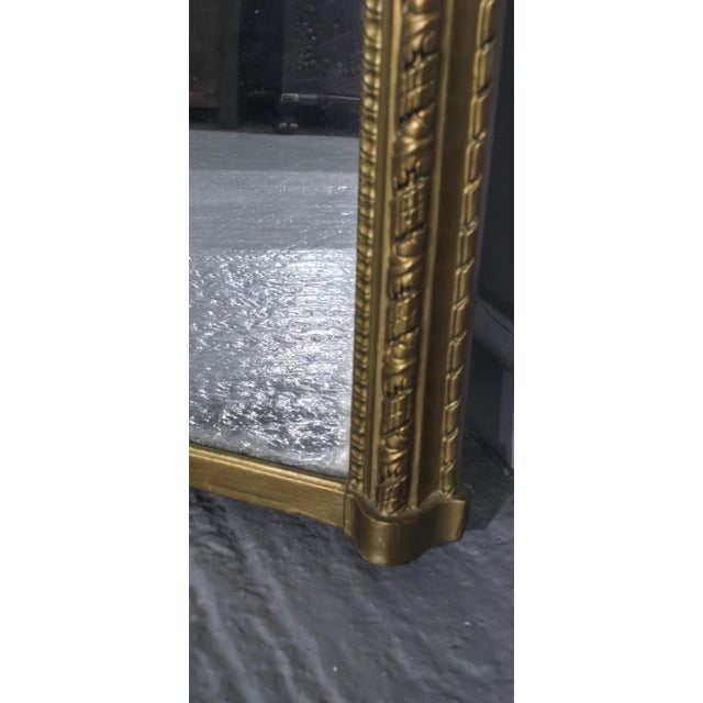 Late 19th Century Victorian Gilt Overmantle Mirror, 1880s For Sale - Image 5 of 8