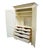Wood Ethan Allen Country French Collection Off White 50" Armoire W. Hand Painted Accents 26-5215 For Sale - Image 7 of 13