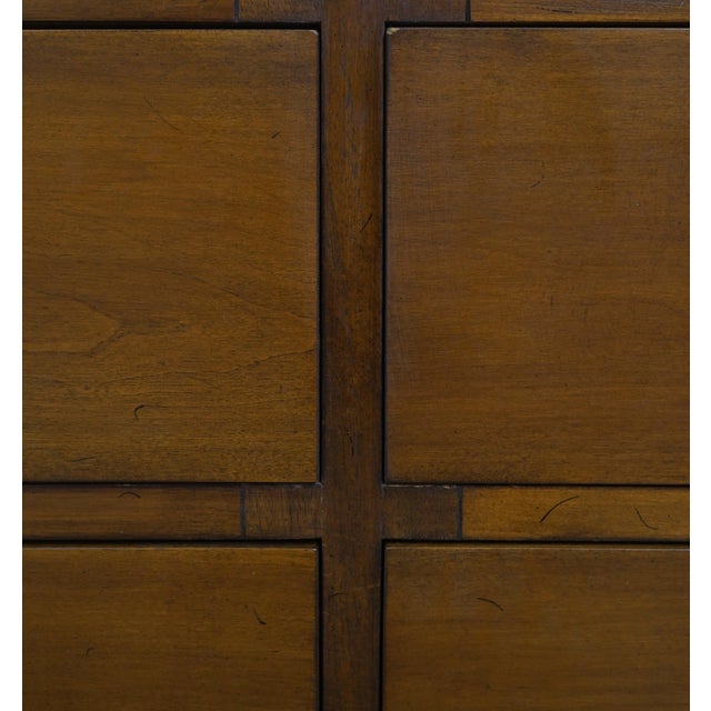 Wood John Stuart Walnut Mid Century Modern Double Dresser For Sale - Image 7 of 17