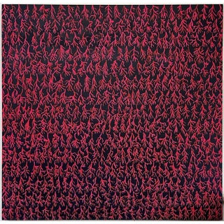 "When the Plants Are Dancing" Large Abstract Painting by Susan Bleakley For Sale