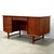 1950s Danish Teak Executive Desk W/ Rear Shelving For Sale - Image 4 of 12