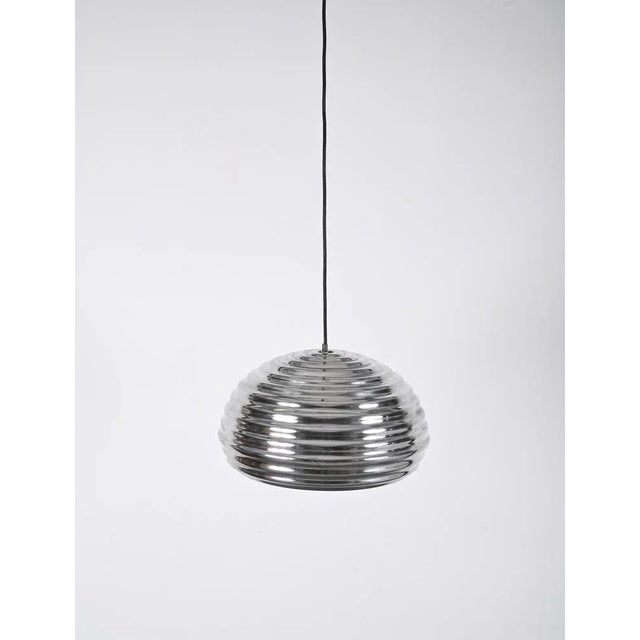 Metal Flower Splugen Brau Aluminum Pendant attributed to Achille Castiglioni for Hille, Italy, 1960s For Sale - Image 7 of 12