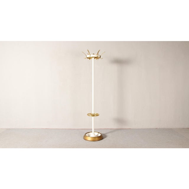 Vintage Freestanding Coat Rack in the style of the United Workshops Munich, 1960s For Sale - Image 9 of 9