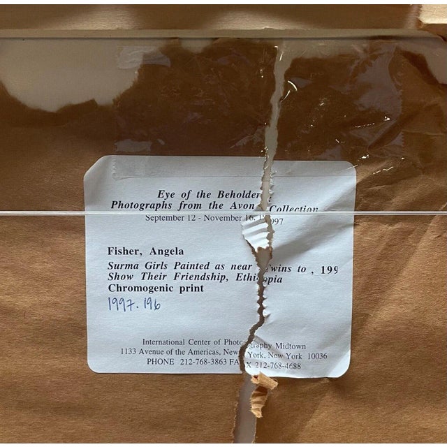 Original carol beckwith and angela fisher 'surma girls painted as near twins, ethiopia, 1996' chromogenic photograph this...