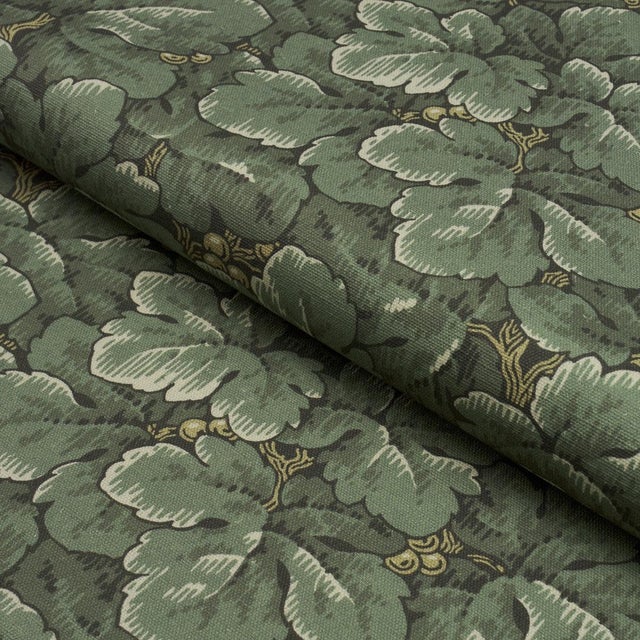 Borastapeter Boråstapeter Waldemar Fabric In Spruce For Sale - Image 4 of 5