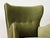 Green Mid-Century Modern Scandinavian Wingback Lounge Chair in Green Velvet, 1950s For Sale - Image 8 of 13