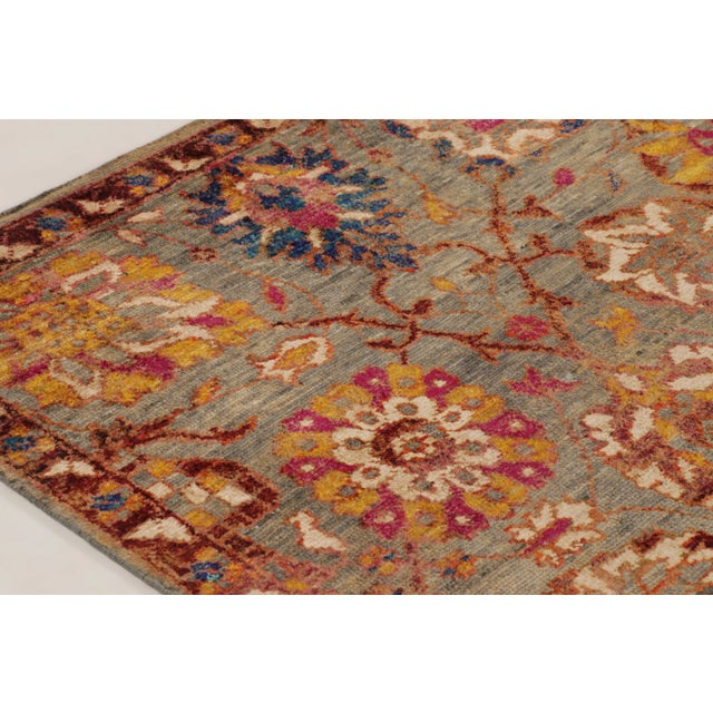 Late 20th Century Contemporary Oushak Style Wool Rug in Beige & Brown, by Rug & Kilim, India For Sale - Image 5 of 10