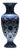 Handmade Ceramic Palace Vase (50cm) Classic Blue and White Rumi Pattern For Sale