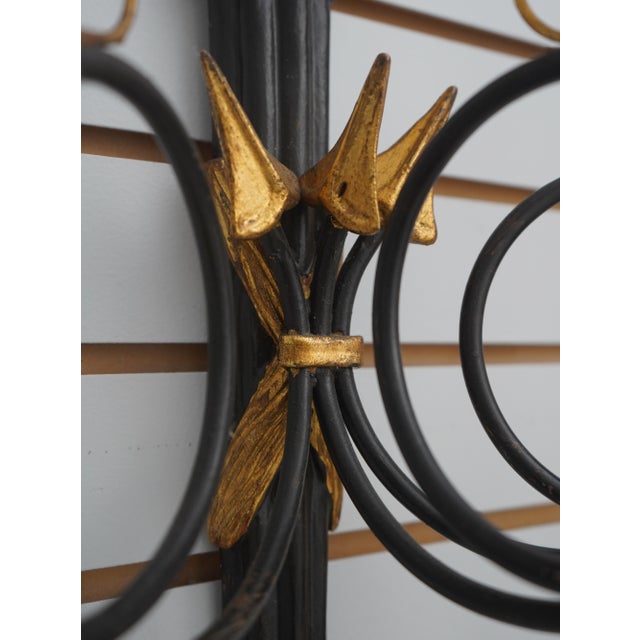 Metal Pair Florentine Italian Neoclassical Candelabras For Sale - Image 7 of 11