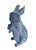 Vintage-Style Cast Garden Rabbit Statue For Sale - Image 4 of 10