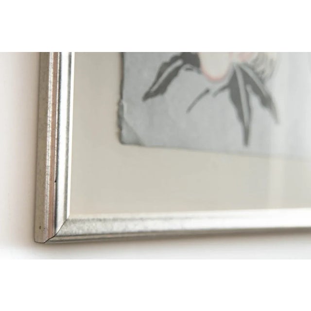 Vintage Signed Original Color Hand Pulled Silk-Screen Titled "Upsara Offering Longevity" 6/60 by Artist Mayumi Oda Japanese Artist 1998 For Sale In Los Angeles - Image 6 of 9