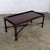 Handsome vintage Chinese Chippendale style coffee table by Baker Furniture composed of a large rectangular mahogany frame...