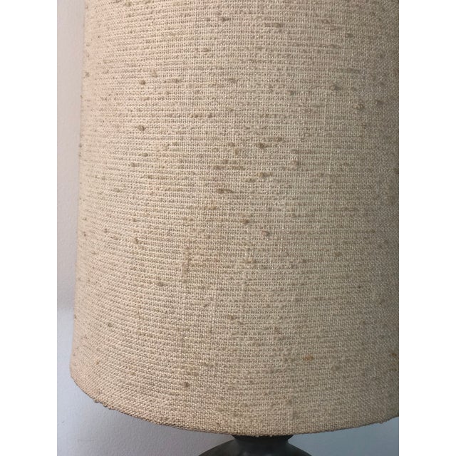Vintage Mid-Century Large Flame Glaze Studio Pottery Lamp For Sale - Image 10 of 11