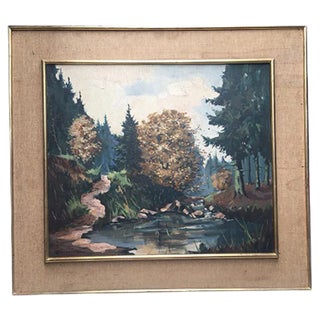 Oil Painting by Louis-Jules Dumoulin, 1920s For Sale
