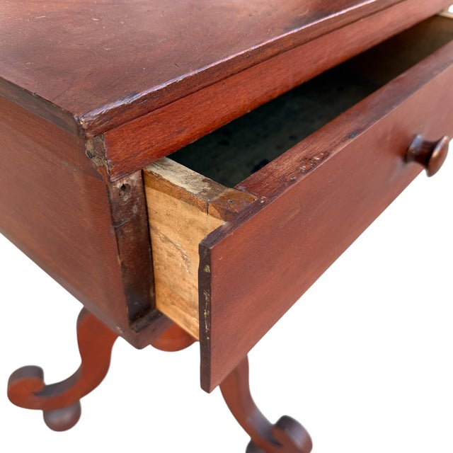 19th Century American Empire Side Table For Sale - Image 9 of 14