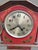 Antique 1920s English Chinoiserie Grandmother Clock Red Lacquer 50.5” Longcase For Sale - Image 10 of 12
