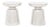 Modern Chrome-Plated Metal Stools, Pair For Sale