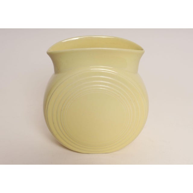 Vintage Butter Yellow Fiestaware Millennium II Vase Designed by Homer Lauglin For Sale - Image 4 of 15