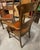 Pair of Vintage Leather Seated Wooden Chairs For Sale In Atlanta - Image 6 of 7