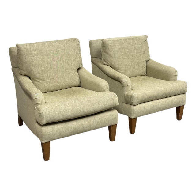 Patricia Edward Bespoke Armchairs, Pair For Sale