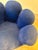 Late 20th Century Royal Blue Pop Art Hand Chair Swivel Lounge Chair in the Manner of Pedro Friedeberg For Sale - Image 9 of 9