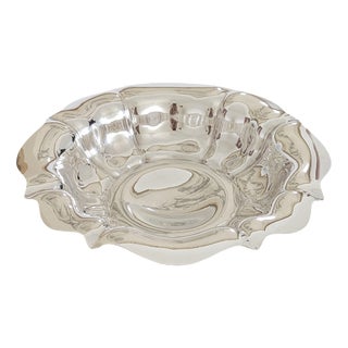 Antique Silver Plated York Flower Shaped Bowl by James Duncan, 1900s For Sale