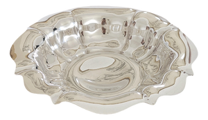 Antique Silver Plated York Flower Shaped Bowl by James Duncan, 1900s
