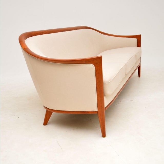 Vintage Swedish Teak Sofa attributed to Bertil Fridhagen, 1960s For Sale - Image 4 of 13