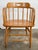 Vintage rustic mid-century era saloon style captain's chair with bentwood back and arms and turned wood spindles. Original...
