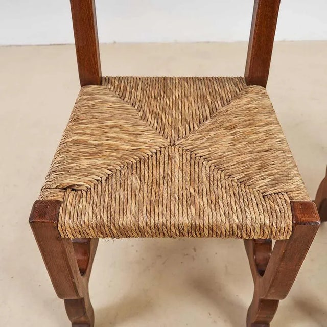 Set of Oak Chairs For Sale - Image 4 of 9