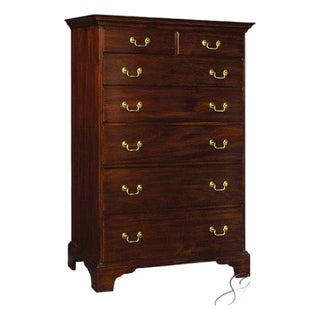 Henkel Harris Model #134 Cherry High Chest of Drawers #24 Finish For Sale