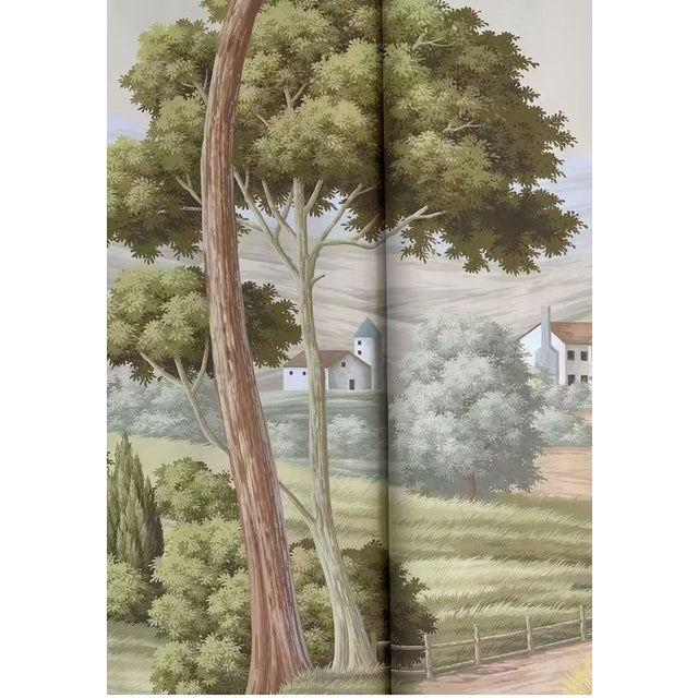 Not Yet Made - Made To Order 36" * H96" * 3ps,‌ Hand-Painted Vintage Art Wallpaper, French Luxury Decorative Wallpaper For Sale - Image 5 of 5