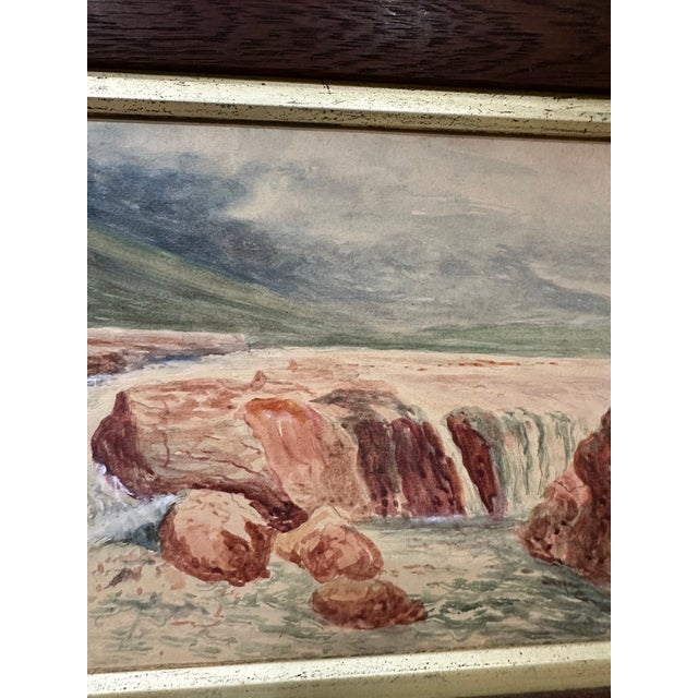 Late 19th Century 1888 Abraham Hulk Junior Antique Landscape Watercolor Painting For Sale - Image 5 of 7