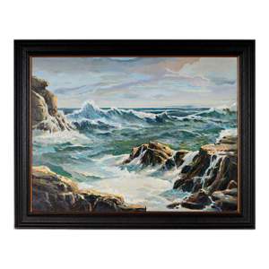 Seascape Oil on Board, Don Charlie Burgess