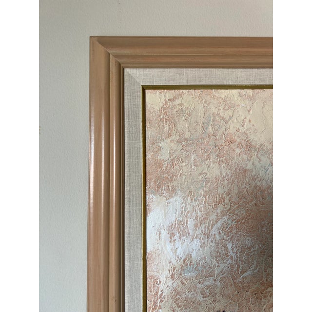 1980's Lee Reynolds Tropical - Coastal Garden Landscape Painting, Framed For Sale - Image 11 of 13