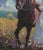 Impressionist Original Oil Painting, Girl & Horse For Sale - Image 3 of 5