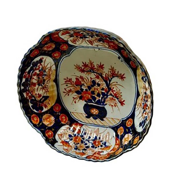 White Early 19th Century Japanese Imari Porcelain Bowl For Sale - Image 8 of 11