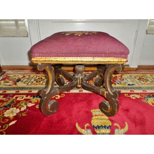 Baroque 1700s Antique Baroque Footstool For Sale - Image 3 of 12
