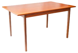 Mid-Century Rectangular Teak Wood Swedish Dining Table, 1960s