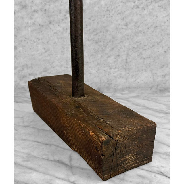 Antique English Cobblers Cast Iron Anvil Stand - 17" For Sale - Image 9 of 10