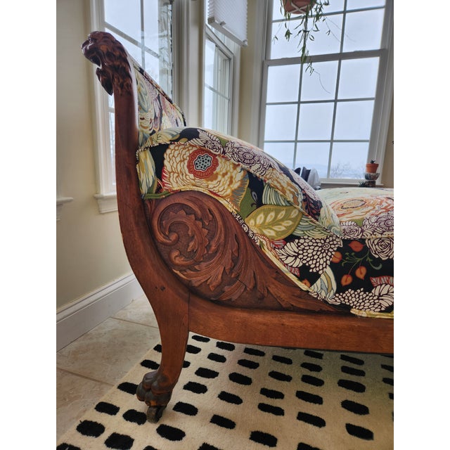 Victorian Late 19th Century Eastlake Chaise Longue or Lounge For Sale - Image 3 of 11