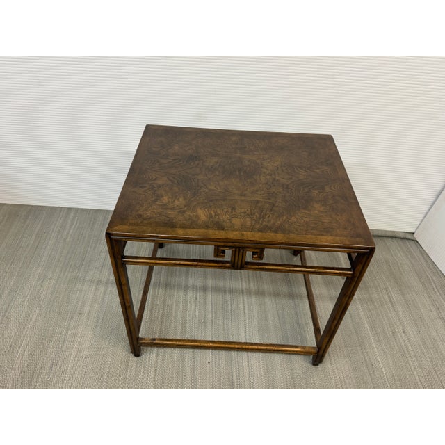 Wood Michael Taylor for Baker Furniture Far East Collection Side Table For Sale - Image 7 of 12