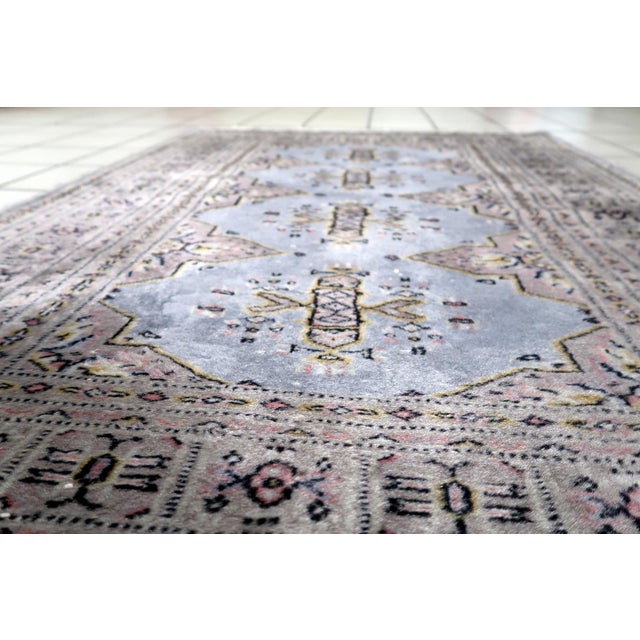 Tribal 1950s, Vintage Uzbek Bukhara Handmade Rug 3 X 5 For Sale - Image 3 of 12