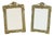 Antique French Polished Brass Photo Frames, 1890s, Set of 2 For Sale