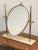 Italian Polished Brass Table Mirror with Adjustable Marble Vanity Base, 1950s For Sale - Image 4 of 11