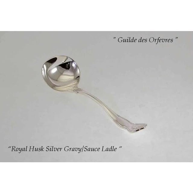 New Royal-Husk Silverplate Flatware Set for 12- 75 Pieces For Sale In New York - Image 6 of 13
