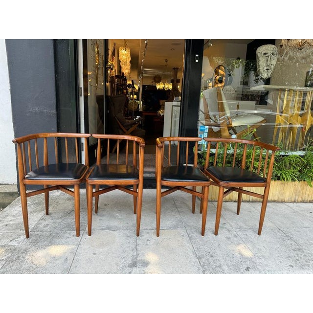 Corner Chairs attributed to Josef Hoffmann, 1910s, Set of 4 For Sale - Image 4 of 8