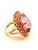 Gemstone Bochic "Orient" Vintage Orange Sapphire & Amethyst Ring Set 18K Gold & Silver For Sale - Image 7 of 18