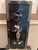 Vintage Chinese Black Lacquer Wall Panels – Set of 3 (24" X 10")Featuring Hand-Carved Jade & Soapstone Inlay For Sale - Image 9 of 11